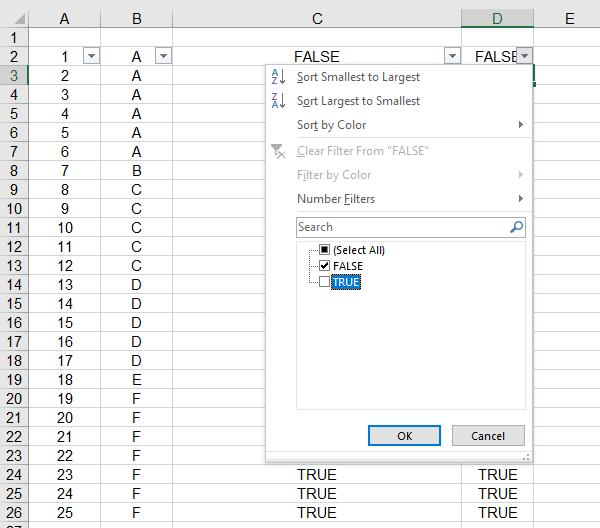 Excel lọc dữ liệu trùng ở các hàng liền kề.png