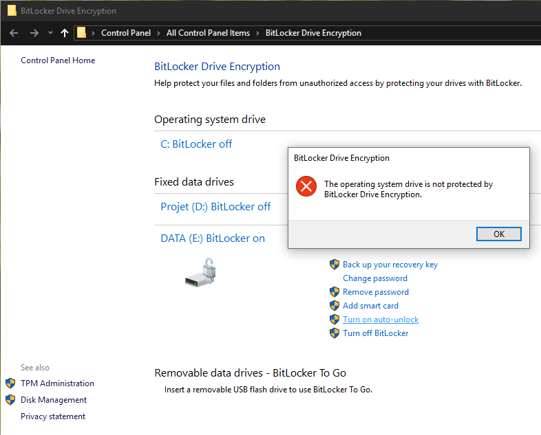 fix lỗi turn on auto-unlock Bitlocker  1.png