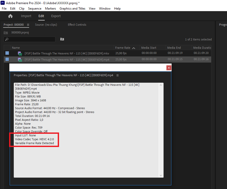 Hướng dẫn fix lỗi Adobe import Video MP4 HEVC (H.265) 2.png
