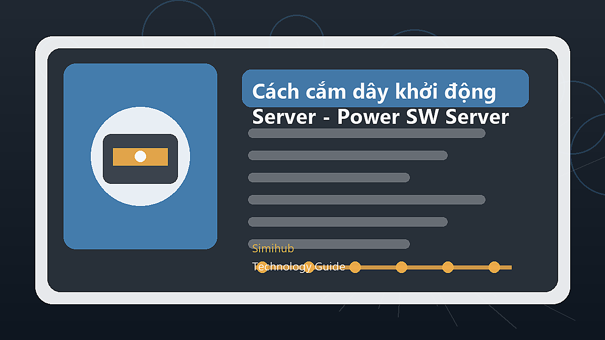 Cách cắm dây khởi động cho Main Server - Power SW Server Mainboard