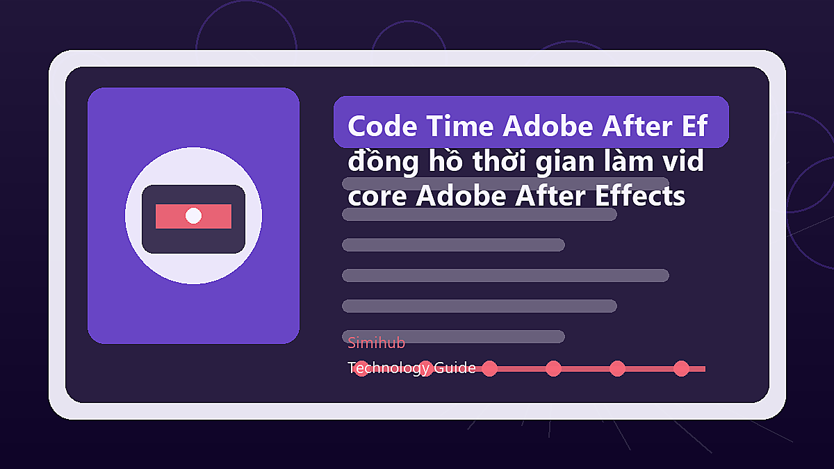 Code Time Adobe After Effects - Code đồng hồ thời gian làm video night core Adobe After Effects