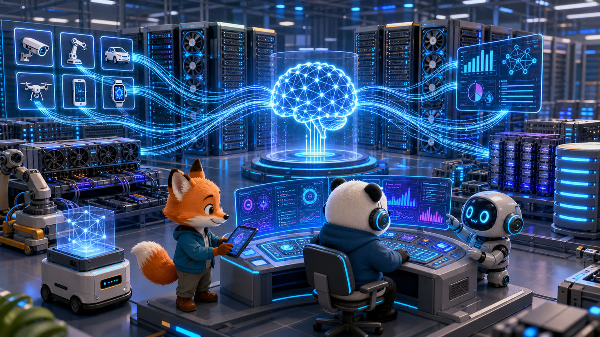 AI tr?n datacenter d?ng c?m m?y ch? GPU b? nh? l?n v? m?ng t?c ?? cao ?? x? l? t?p trung