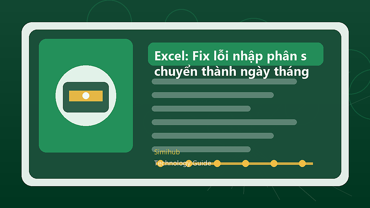 Excel: Fix lỗi nhập phân số tự chuyển thành ngày tháng. #excel