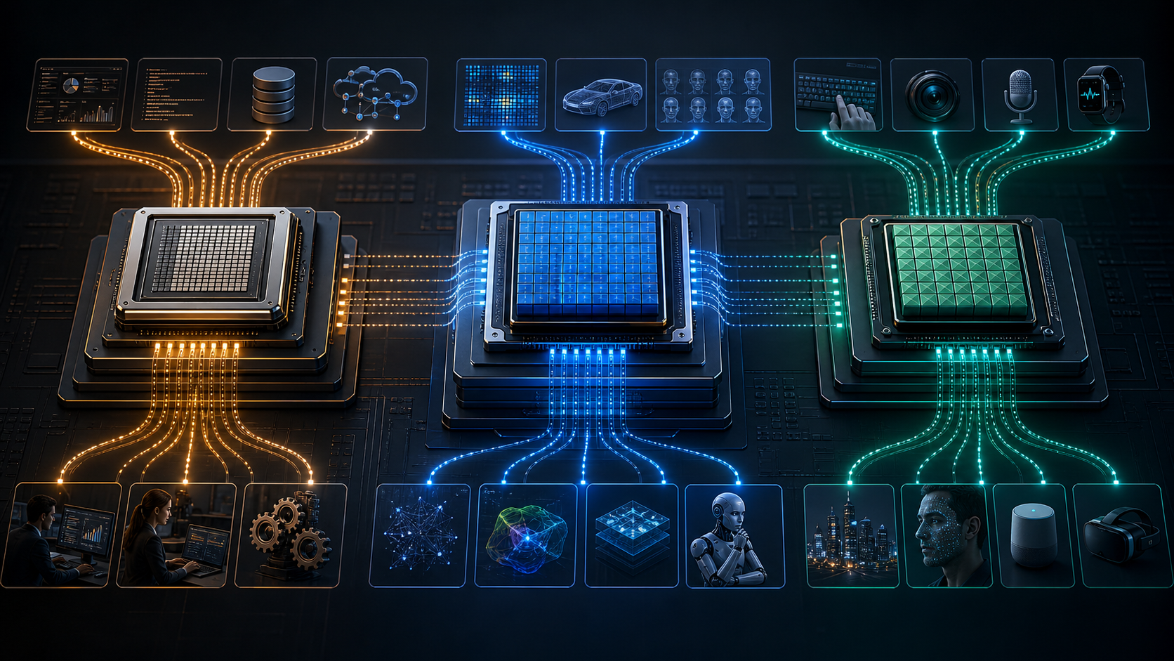 Trong một hệ thống hiện đại, CPU điều phối, GPU xử lý