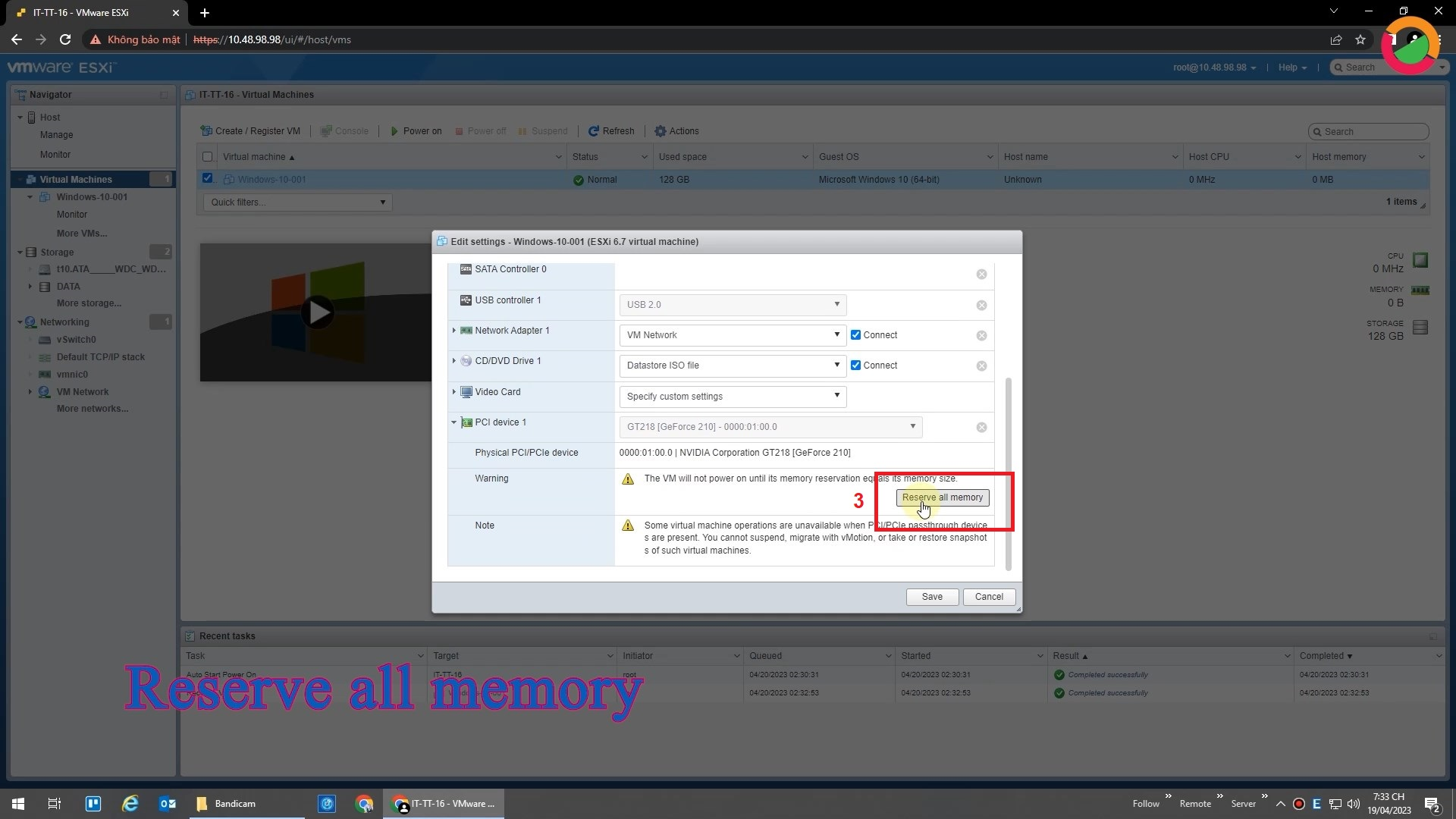 Hướng dẫn kích hoạt vGPU (VGA) cho máy ảo | Series hướng dẫn VMware ESXi #5