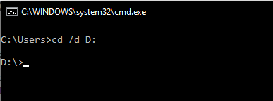 Hướng dẫn sử dụng lệnh cd trong Commandline (CMD)