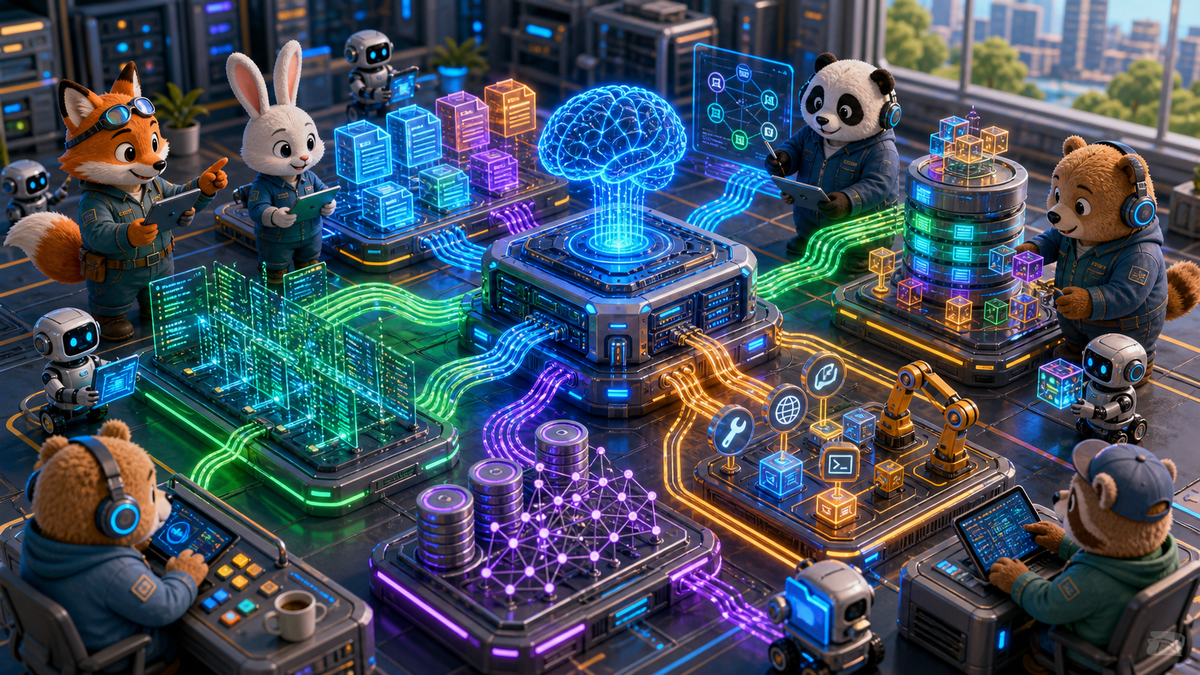 AI reasoning doanh nghi?p c?n d? li?u vector database log v? c?ng c? g?n compute