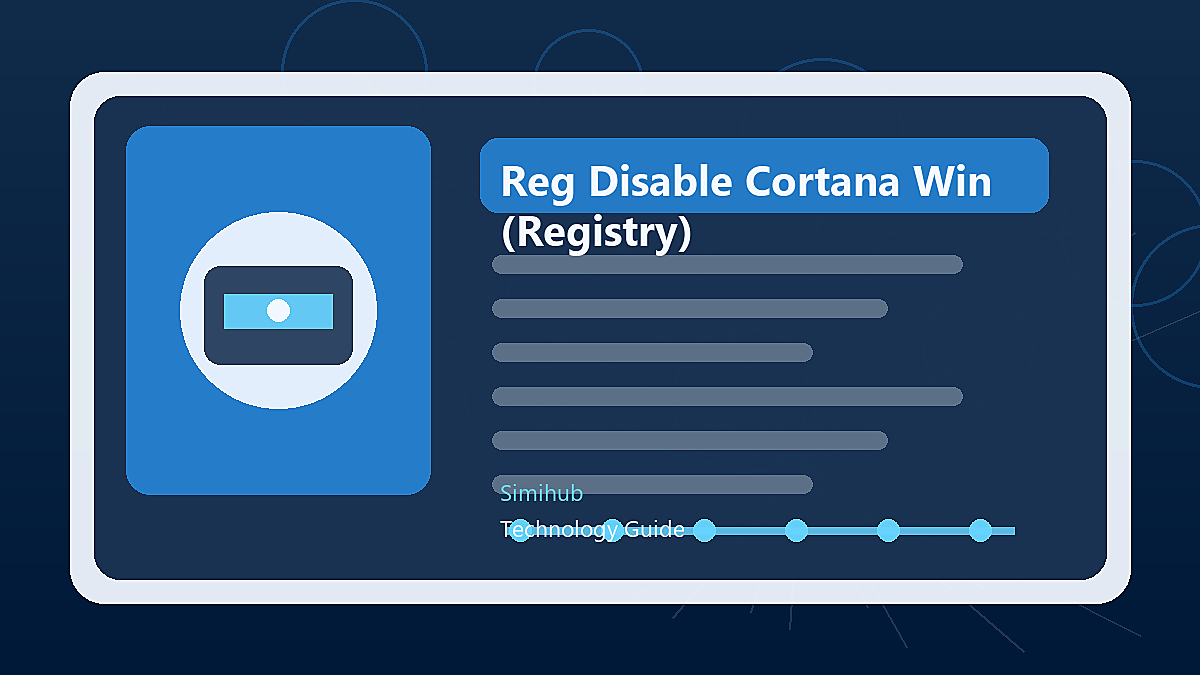 Reg Disable Cortana Windows 10/11 (Registry)