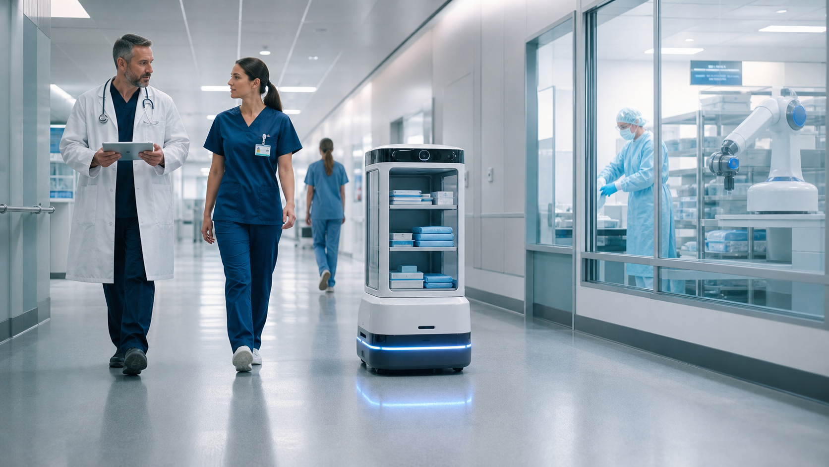 Ở y tế và dịch vụ chuyên biệt, robot cũng dần hiện