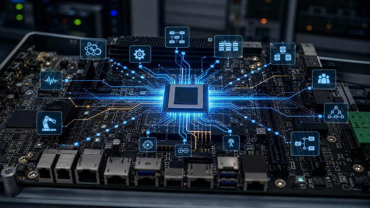 CPU trong thiết bị edge chịu trách nhiệm chạy hệ điều hành